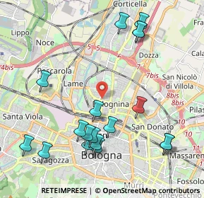 Mappa Via Camillo Procaccini, 40128 Bologna BO, Italia (2.40056)