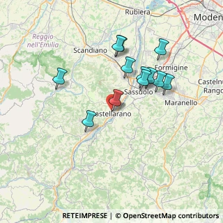 Mappa Via Coppi, 42014 Castellarano RE, Italia (6.775)