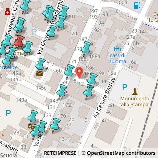 Mappa Via Cesare Battisti, 48017 Conselice RA, Italia (0.08519)