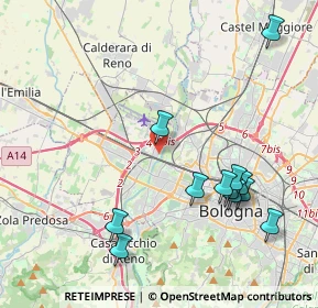 Mappa Via della Berleta, 40132 Bologna BO, Italia (4.5775)