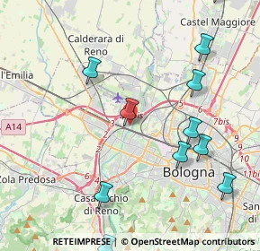 Mappa Via della Berleta, 40132 Bologna BO, Italia (5.10909)