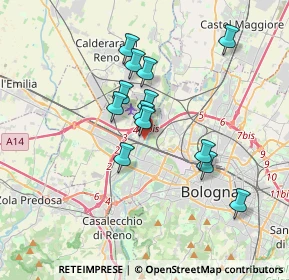 Mappa Via della Berleta, 40132 Bologna BO, Italia (2.98154)