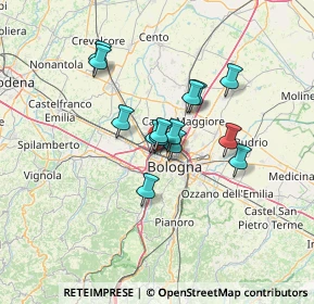 Mappa Via della Berleta, 40132 Bologna BO, Italia (9.58857)