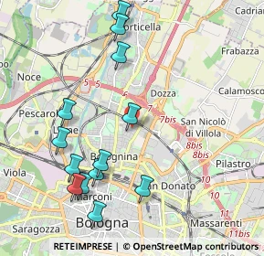 Mappa Via Vittorio Alfieri, 40128 Bologna BO, Italia (2.27846)
