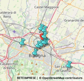 Mappa Via Vittorio Alfieri, 40128 Bologna BO, Italia (2.94091)