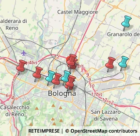 Mappa Via Vittorio Alfieri, 40128 Bologna BO, Italia (3.50583)