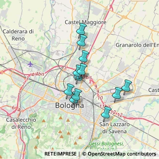 Mappa Via Carlo Jussi, 40128 Bologna BO, Italia (2.84333)