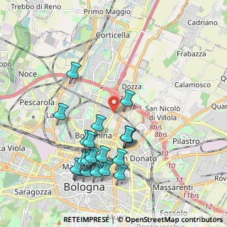 Mappa Via Carlo Jussi, 40128 Bologna BO, Italia (2.1415)
