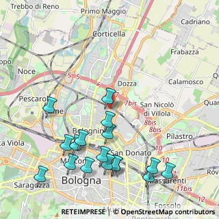 Mappa Via Carlo Jussi, 40128 Bologna BO, Italia (2.54353)