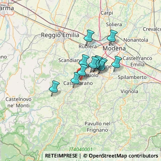 Mappa Via Reni, 42014 Castellarano RE, Italia (9.09167)