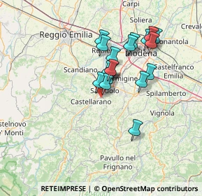 Mappa 44.51886780943885, 41049 Sassuolo MO, Italia (11.52737)