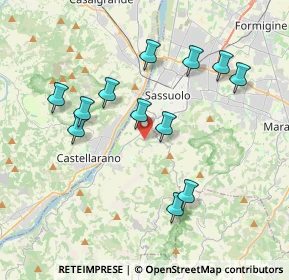Mappa 44.51886780943885, 41049 Sassuolo MO, Italia (3.72417)