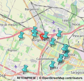 Mappa Via Girolamo Cardano, 40132 Bologna BO, Italia (2.00923)