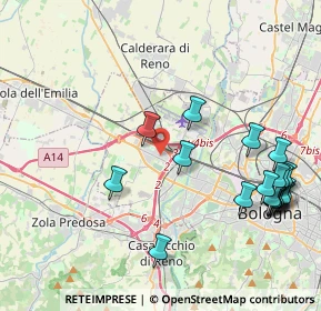 Mappa Via Girolamo Cardano, 40132 Bologna BO, Italia (4.98526)