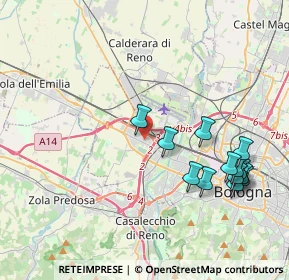 Mappa Via Girolamo Cardano, 40132 Bologna BO, Italia (4.39769)