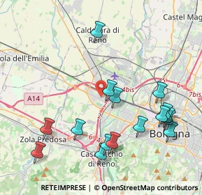Mappa Via Girolamo Cardano, 40132 Bologna BO, Italia (4.59688)