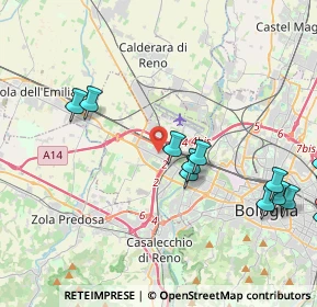 Mappa Via Girolamo Cardano, 40132 Bologna BO, Italia (5.98625)