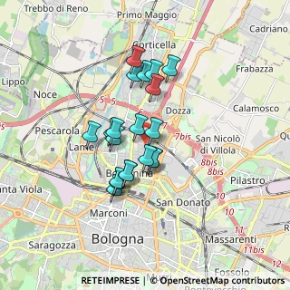 Mappa Via Don Giovanni Fornasini, 40128 Bologna BO, Italia (1.359)