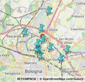 Mappa Via Don Giovanni Fornasini, 40128 Bologna BO, Italia (1.55909)