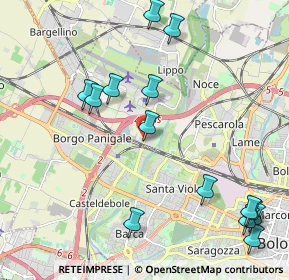 Mappa Via del Triumvirato, 40132 Bologna BO, Italia (2.555)