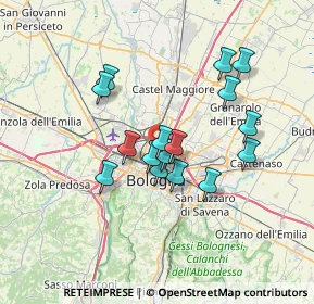 Mappa , 40129 Bologna BO, Italia (5.86125)