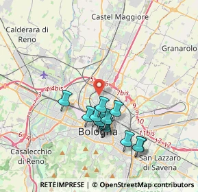 Mappa , 40129 Bologna BO, Italia (3.40615)