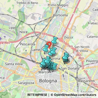 Mappa , 40129 Bologna BO, Italia (1.633)