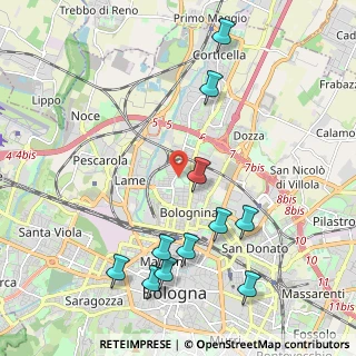 Mappa , 40129 Bologna BO, Italia (2.42909)