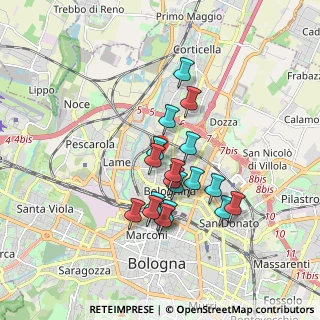 Mappa , 40129 Bologna BO, Italia (1.49105)