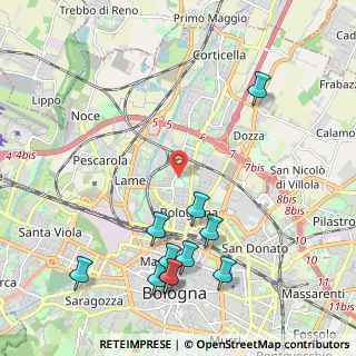 Mappa , 40129 Bologna BO, Italia (2.48545)