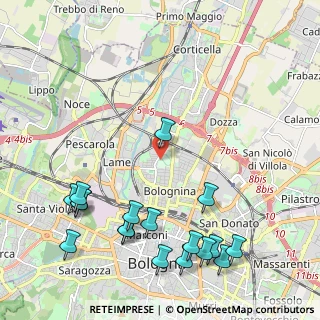 Mappa , 40129 Bologna BO, Italia (2.73833)