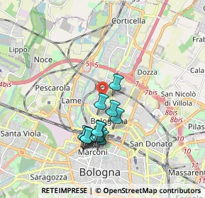 Mappa , 40129 Bologna BO, Italia (1.63929)