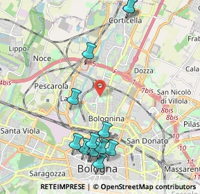 Mappa , 40129 Bologna BO, Italia (2.44077)