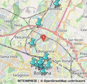 Mappa , 40129 Bologna BO, Italia (2.43917)