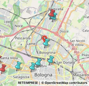 Mappa , 40129 Bologna BO, Italia (2.79909)