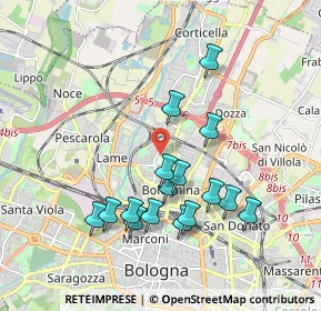 Mappa , 40129 Bologna BO, Italia (1.82688)