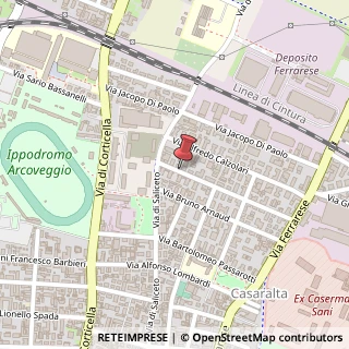Mappa Via Don Giovanni Fornasini,  34, 40128 Bologna, Bologna (Emilia Romagna)