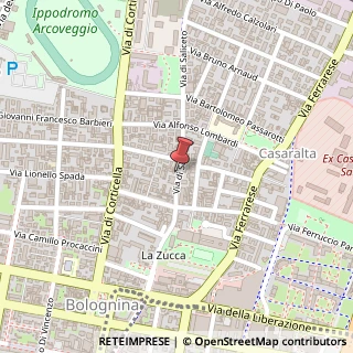 Mappa Via di Saliceto, 42, 40128 Bologna, Bologna (Emilia Romagna)