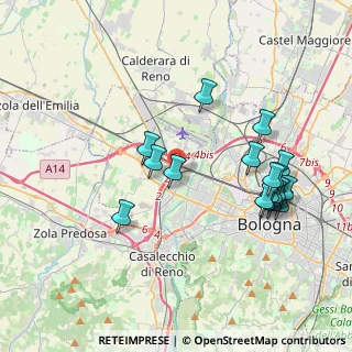 Mappa Bologna Borgo Panigale, 40132 Bologna BO, Italia (4.09556)