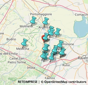 Mappa Via Porto Venere, 48017 Conselice RA, Italia (10.7505)