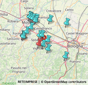 Mappa Via Padulli, 40053 Valsamoggia BO, Italia (12.8745)