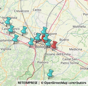 Mappa Via Pietro Faccini, 40128 Bologna BO, Italia (13.17833)