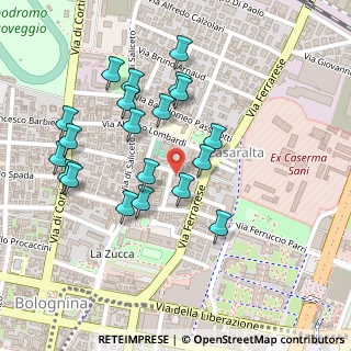 Mappa Via Pietro Faccini, 40128 Bologna BO, Italia (0.239)