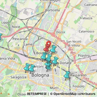Mappa Via Pietro Faccini, 40128 Bologna BO, Italia (2.12636)