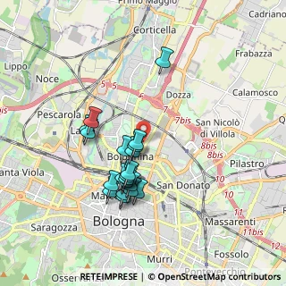 Mappa Via Pietro Faccini, 40128 Bologna BO, Italia (1.619)