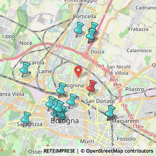 Mappa Via Pietro Faccini, 40128 Bologna BO, Italia (2.46118)