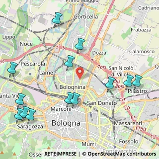 Mappa Via Pietro Faccini, 40128 Bologna BO, Italia (2.73846)