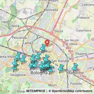 Mappa Via Pietro Faccini, 40128 Bologna BO, Italia (2.4915)