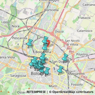 Mappa Via Pietro Faccini, 40128 Bologna BO, Italia (1.9925)