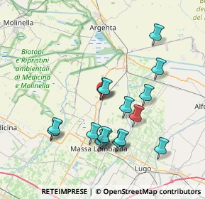 Mappa Via Giuseppe Verdi, 48017 Conselice RA, Italia (7.36313)